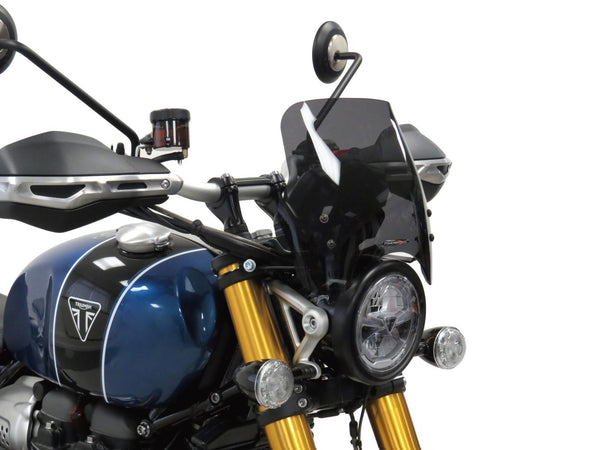Triumph Scrambler 1200XC 19-2023  Dark Tint (225mm high) Light SCREEN Powerbronze.