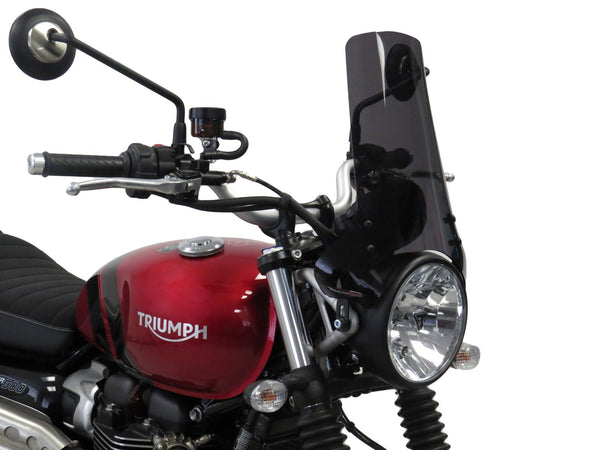 Triumph Scrambler 900 2023  Dark Tint (325mm high) Light SCREEN Powerbronze.