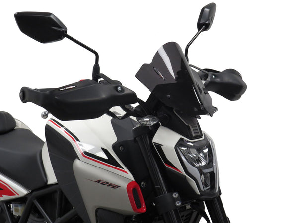Kove 125R   2024 > Matt Black Handguard/Wind Deflectors Powerbronze