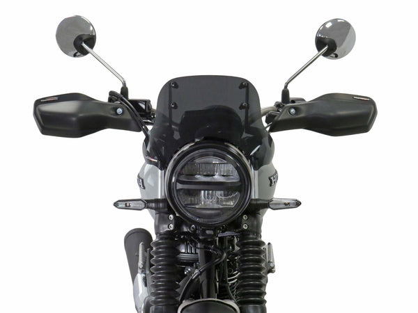 Fits Honda GB350S   2025 Matt Black Handguard/Wind Deflectors Powerbronze.