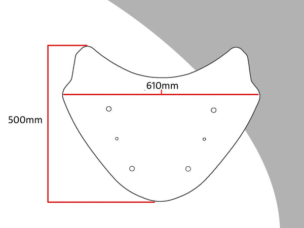 BMW R1250RT 19-2020 Clear Sports (500mm)SCREEN Powerbronze RRP £92