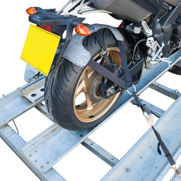 Motorbike Secure Transport Restraining  Rear Wheel Strap Strong Polyester webbing