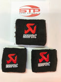 Akrapovic 2 x Brake & 1 x Clutch Reservoir Shrouds Socks Cover.MBB
