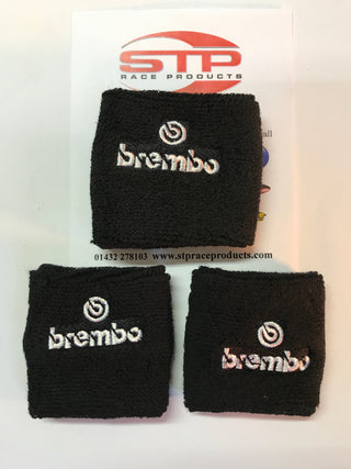 Brembo 2 Brake + 1 Clutch Reservoir Shrouds Socks Cover MBB
