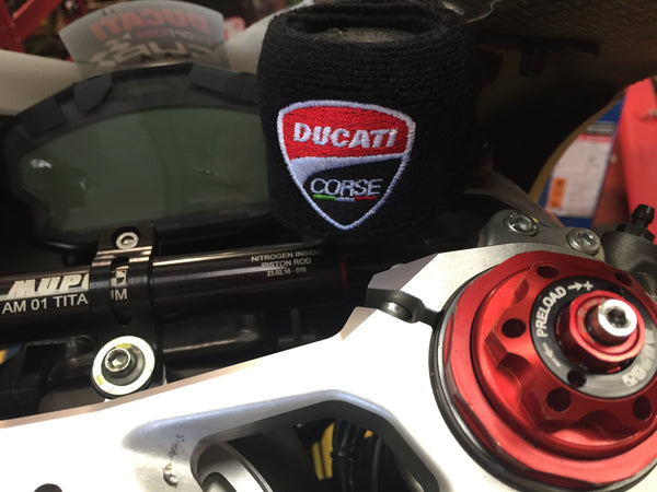 Ducati 2 x Brake & 1 x Clutch Reservoir Shrouds Socks Cover MBB