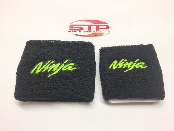 Ninja Motorcycle F&R Brake Master Cylinder Shrouds Socks Cover pair green MBB