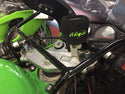 Ninja Motorcycle F&R Brake Master Cylinder Shrouds Socks Cover pair green MBB