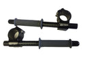 STP Tek2 50mm Calibrated Road Race Clip-On Handlebars With Renthal Grips – Black