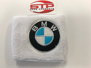 BMW White Front Brake Reservoir Shrouds Socks Cover MBB