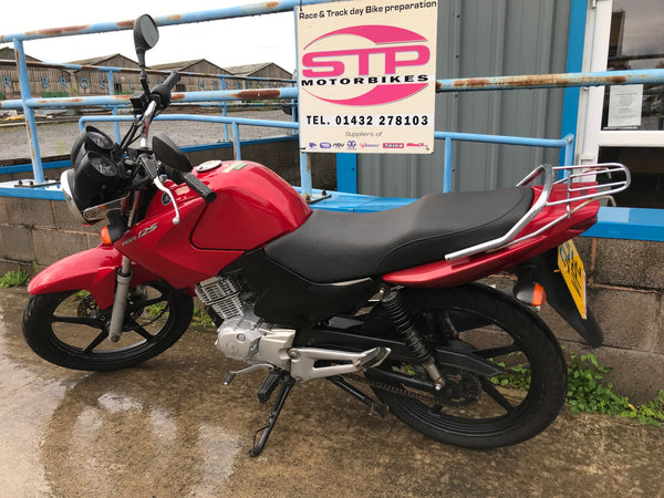 2011 Yamaha YBR125 Mettalic Red STP Racing Products