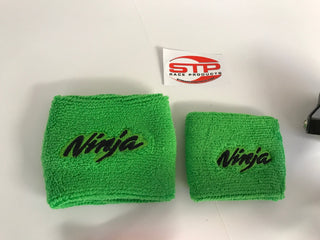 Ninja Motorcycle F&R Brake Master Cylinder Shrouds Socks Cover pair Light Green