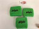 Ninja Kawasaki 2 Brake + 1 Clutch  Reservoir Shrouds Socks Cover Light Green MBB