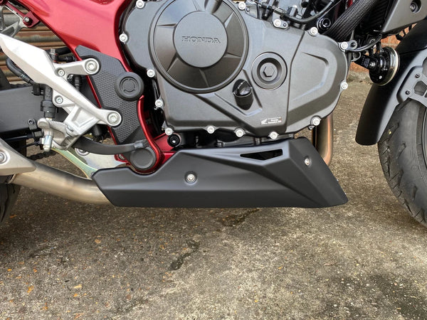 Fits Honda CB750 Hornet 23 on  ABS Matt Black Belly Pan  by Pyramid.