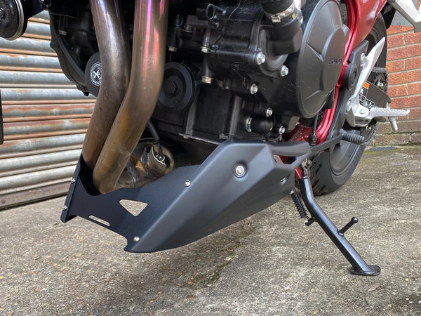 Fits Honda CB750 Hornet 23 on  ABS Matt Black Belly Pan  by Pyramid.