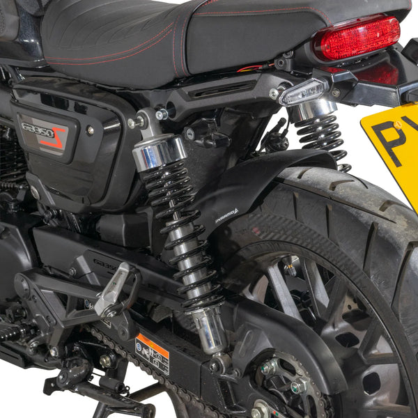 Honda GB350s 2025 >  Rear Wheel Matte Black Hugger & Chainguard by Pyramid