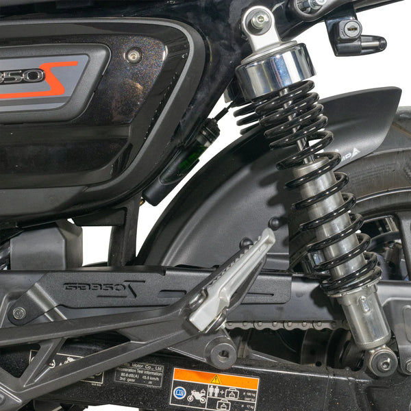 Honda GB350s 2025 >  Rear Wheel Matte Black Hugger & Chainguard by Pyramid