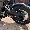 Fits Honda NX500 ,2024 >  Rear Wheel Matte Black Hugger & Chainguard by Pyramid