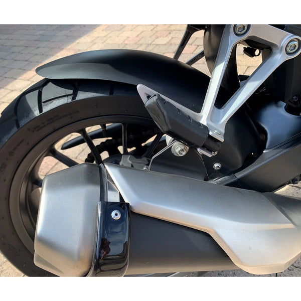 Fits Honda NX500 ,2024 >  Rear Wheel Matte Black Hugger & Chainguard by Pyramid