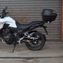 Fits Honda NX500 ,2024 >  Rear Wheel Matte Black Hugger & Chainguard by Pyramid