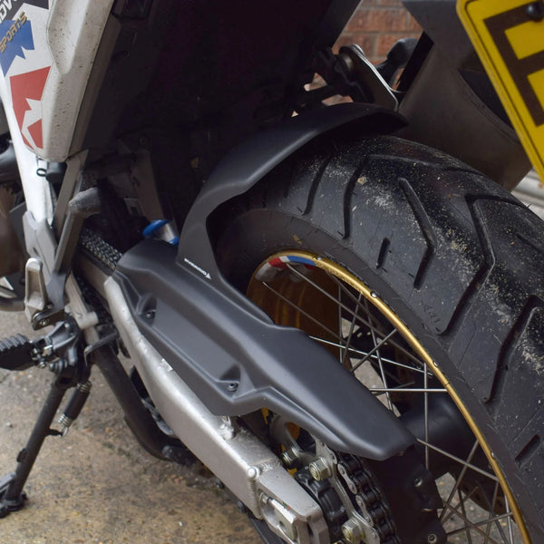 Fits Honda XL750 Transalp  ,2025 >  Rear Wheel Matte Black Hugger & Chainguard by Pyramid