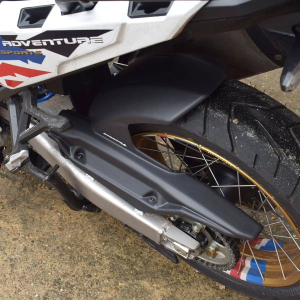 Fits Honda XL750 Transalp  ,2025 >  Rear Wheel Matte Black Hugger & Chainguard by Pyramid