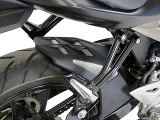 Suzuki GSX-S125 17-2023 Gloss Black & Silver Mesh Rear Hugger  Powerbronze