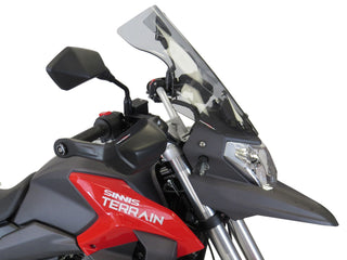 Sinnis Terrain 125cc  17-2023  Light Tint (445 hi) Touring  Screen by Powerbronze..