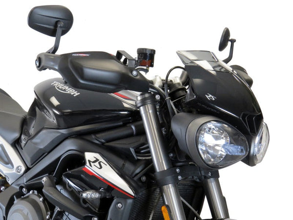 Triumph Speed Triple 1200 RS    21-2023  Matt Black Handguard/Wind Deflectors Powerbronze