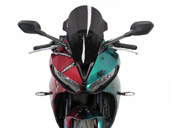 Triumph Daytona 660  24-2025  Airflow Dark Tint DOUBLE BUBBLE SCREEN Powerbronze.