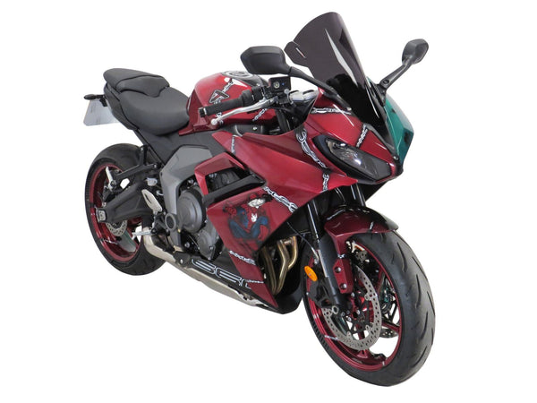 Triumph Daytona 660  24-2025  Airflow Dark Tint DOUBLE BUBBLE SCREEN Powerbronze.