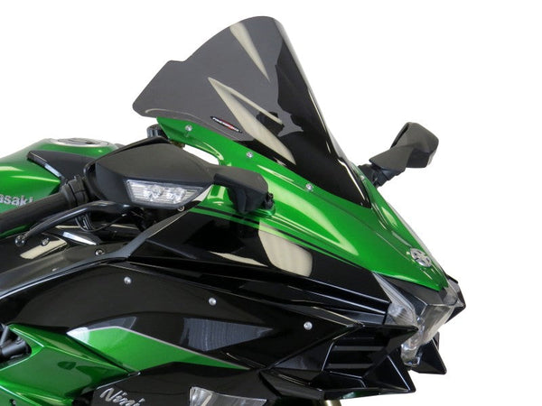 Kawasaki H2 SX SE 18-2022  Airflow Light Tint DOUBLE BUBBLE SCREEN by Powerbronze.