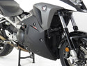 Fits Honda NT1100 ,22-2024 (for non-DCT models) Fairing Lowers Gloss Black with Silver Mesh RRP £250