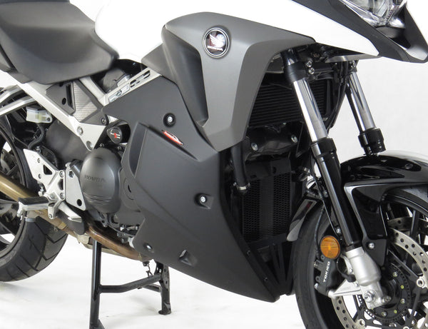Fits Honda NT1100 ,22-2024 (for non-DCT models) Fairing Lowers Gloss Black with Silver Mesh RRP £250