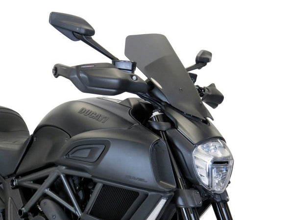 Ducati X Diavel 2016-2023  Matt Black Handguard/Wind Deflectors Powerbronze