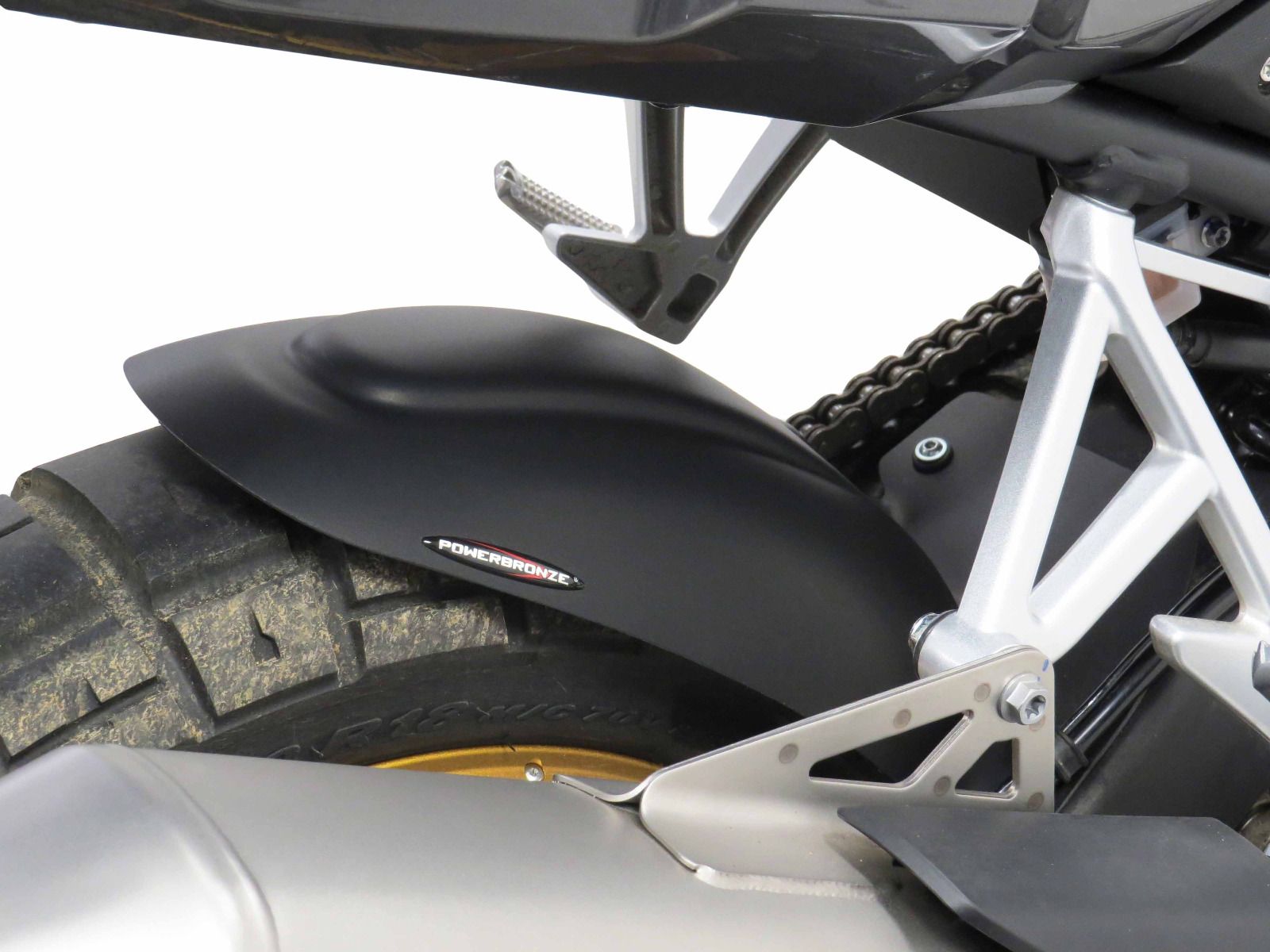 Fits Kove 800X 2023 > Matt Black Rear Hugger Powerbronze RRP £139 | STP ...