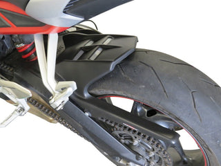 Triumph Street MOTO2  2023 >  Matt Black & Silver Mesh Rear Hugger by Powerbronze