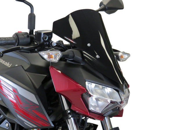 Kawasaki Z500/SE  2024  Frosted Stealth Grey  (330mm High) Light SCREEN Powerbronze.