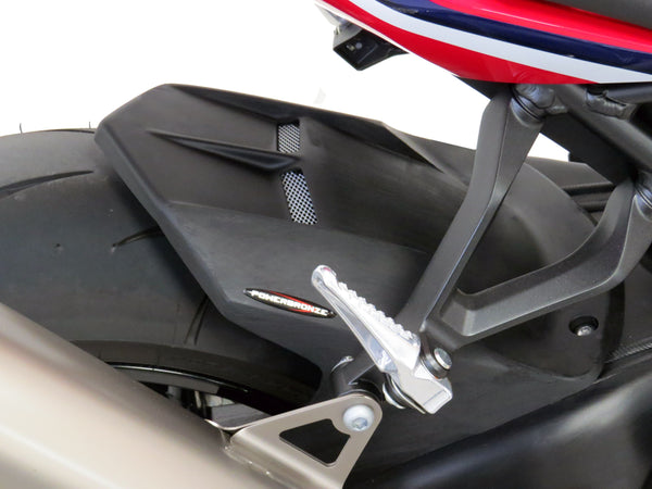 Honda CBR1000RR & SP  20-2023  Gloss Black & Silver Mesh Rear Hugger by Powerbronze