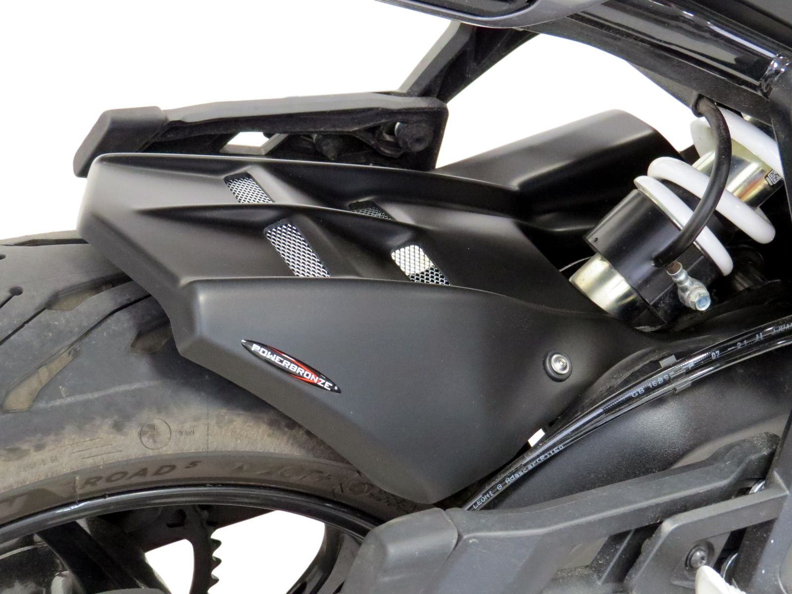 Triumph Tiger 660 Sport 22 > Matt Black & Silver Mesh Rear Hugger by P ...