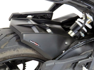 Triumph Tiger 660 Sport  22 > Matt Black & Silver Mesh Rear Hugger by Powerbronze