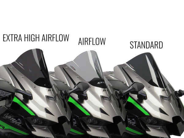 Kawasaki ZX10-R  21-2025  Airflow Light Tint (EXTRA High DOUBLE BUBBLE) SCREEN by Powerbronze.