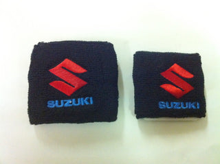 Suzuki Black Motorcycle Front + Rear Brake Master Cylinder Shrouds Socks Covers MBB