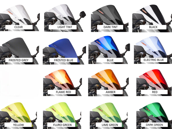 Ducati Monster 821   14-2020  Airflow YELLOW DOUBLE BUBBLE SCREEN by Powerbronze