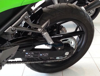 Kawasaki Z300  2013>  Gloss Black Hugger by Pyramid Plastics