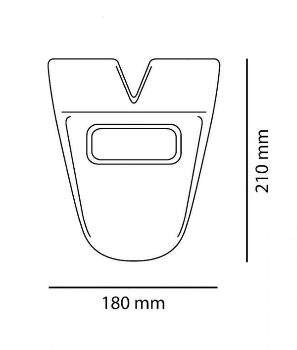 Universal Carbon Ductail - Tour - rear extenda / protector  Fits Years: ALL by Pyramid