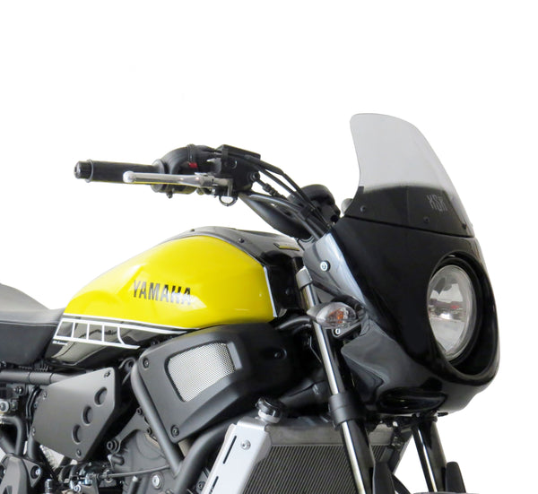 Yamaha XSR 700  16-2021 Gloss Black Headlight Fairing & Screen by Powerbronze