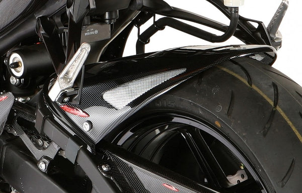 Kawasaki ZX6-R   07-2008  Carbon Look & Silver Mesh Rear Hugger Powerbronze RRP £132