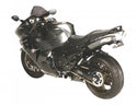 Kawasaki ZZR1400 & ZX-14R 06-2011 Gloss Black & Silver Mesh Rear Hugger Powerbronze