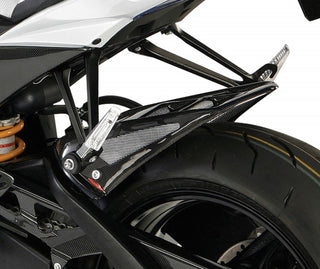 Suzuki GSXR1000  2009-2016  Rear Hugger by Powerbronze  Gloss Black & Silver Mesh