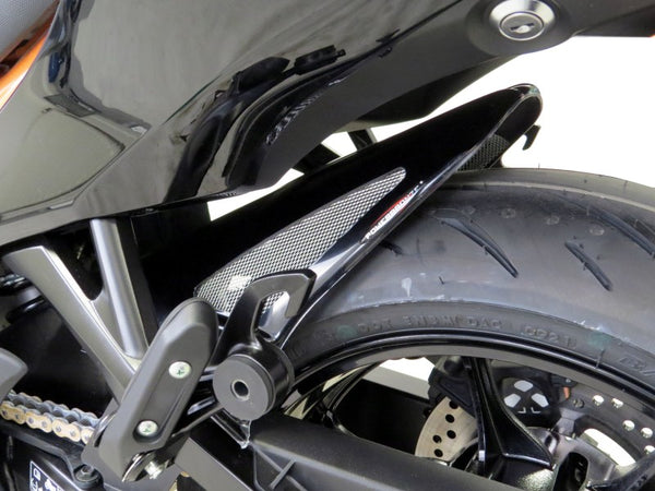 Suzuki GSX1300R Hayabusa 21-24 Carbon Look & Silver Mesh Rear Hugger Powerbronze